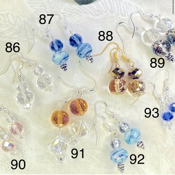 3/$25 Faceted Glass Earrings - Pick Your Fave! - Picture 16 of 16